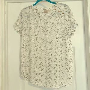 Loft button detail blouse